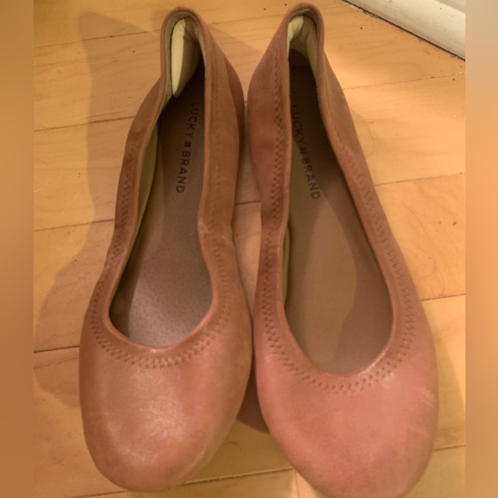 Lucky Brand Brown Ballet Flats Size 8.5 with Orthopedic